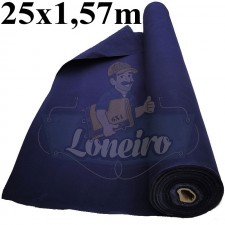 Bobina de Lona Fio 10 Encerada Azul Escuro Impermeável 25m x 1,57m = 39,25m²